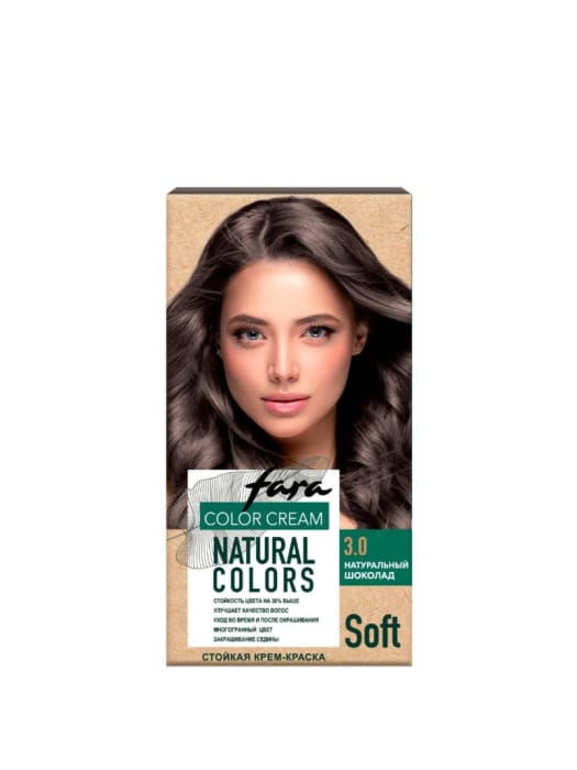 Краска для волос FARA Natural Colors 150г, 302 Натуральный шоколад Краска для волос FARA Natural Colors 150г, 302 Натуральный шоколад