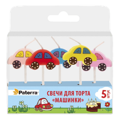 Свечи для торта "МАШИНКИ" (5 шт.упак) Свечи для торта "МАШИНКИ" (5 шт.упак)
