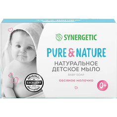 Мыло кусковое 90 гр "SYNERGETIC" ДЕТСКОЕ Овсяное молочко, натуральное Мыло кусковое 90 гр "SYNERGETIC" ДЕТСКОЕ Овсяное молочко, натуральное