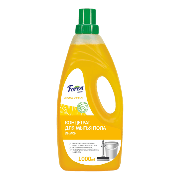 Концентрат для мытья пола 1 л "FOREST Clean" Сочный лимон