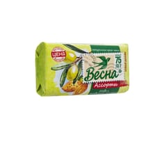 Мыло кусковое 90 г туалетное "Весна" ассорти, Олива и миндальное молочко Мыло кусковое 90 г туалетное "Весна" ассорти, Олива и миндальное молочко