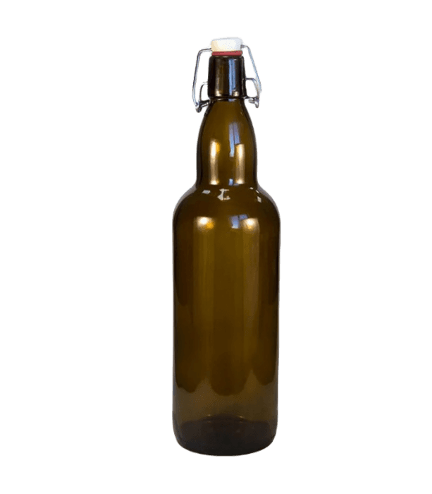 Бутылка бугельная 1 л/темная коричневое стекло без крышки