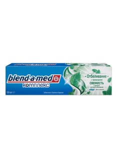 Зубная паста 100 мл "Blend-a-med" Комплекс с ополаскивателем, Мята и эвкалипт Зубная паста 100 мл "Blend-a-med" Комплекс с ополаскивателем, Мята и эвкалипт