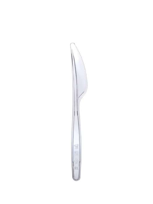 Нож одноразовый пластиковый столовый прозрачный Премиум интро