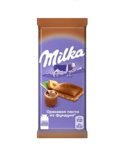 Шоколад "Milka" 80 г, Паста с дробленым орехом Шоколад "Milka" 80 г, Паста с дробленым орехом