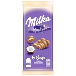 Шоколад "Milka" Bubble пористый 92 г, Кокос Шоколад "Milka" Bubble пористый 92 г, Кокос