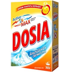 Стиральный порошок 365 г "Dosia" ручная стирка Альпийская свежесть Стиральный порошок 365 г "Dosia" ручная стирка Альпийская свежесть