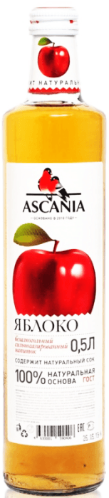 Лимонад 0,5 л "Ascania" стекло Безалкольный напиток, Яблоко Лимонад 0,5 л "Ascania" стекло Безалкольный напиток, Яблоко