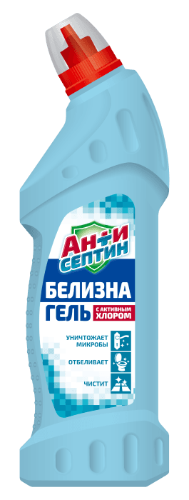 Белизна-гель 750 г Антисептин отбеливатель жидкий