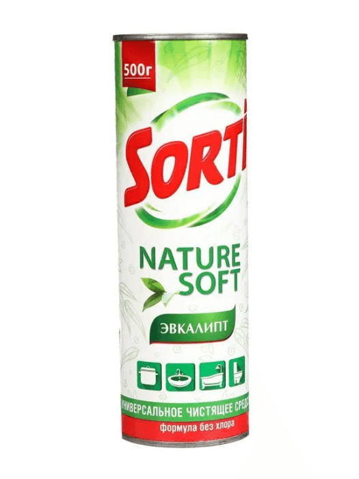 Чистящее средство 500 г "Sorti" порошок, Эвкалипт Чистящее средство 500 г "Sorti" порошок, Эвкалипт