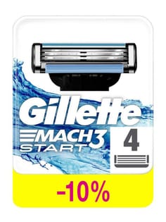 Сменные кассеты "Gillette" Mach3 Start, 4 шт. Сменные кассеты "Gillette" Mach3 Start, 4 шт.