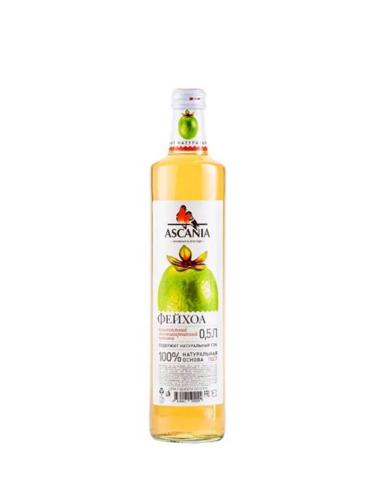 Лимонад 0,5 л "Ascania" стекло Безалкольный напиток, Фейхоа