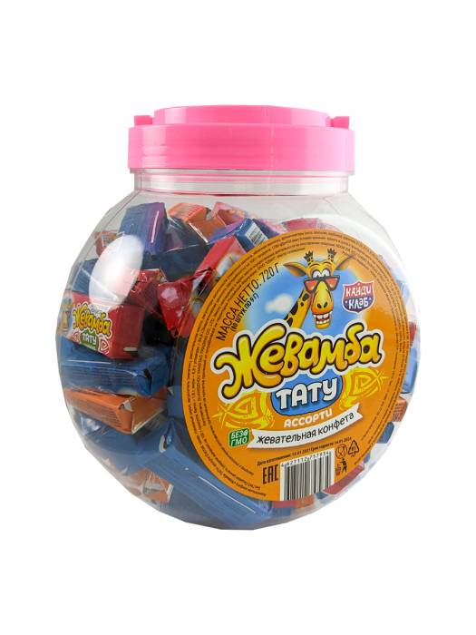 Жевательная конфета "Жевамба Тату" 9г (80 шт.упак)