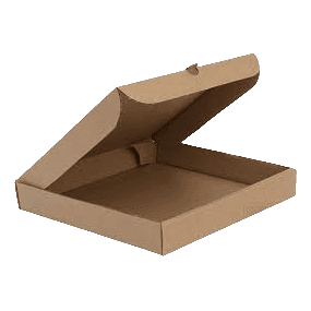 Коробка под пиццу 280*280*40 БУРАЯ, Т-23/Профиль В, с прямыми углами