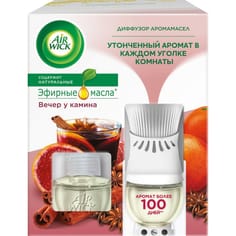 Диффузор аромамасел в комплекте со сменным флаконом AIRWICK, Вечер у камина Диффузор аромамасел в комплекте со сменным флаконом AIRWICK, Вечер у камина