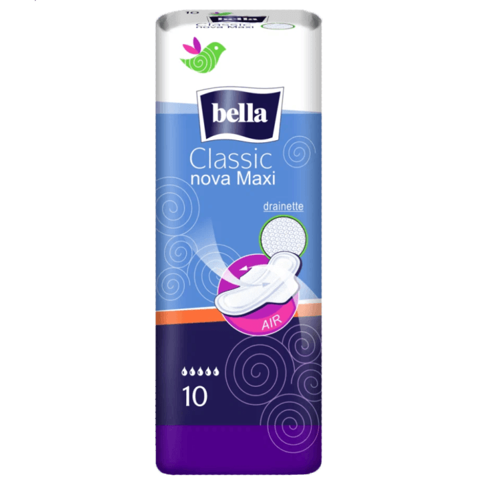 Прокладки "Bella" Classic Nova Maxi 5 капель синие (10 шт.упак) Прокладки "Bella" Classic Nova Maxi 5 капель синие (10 шт.упак)