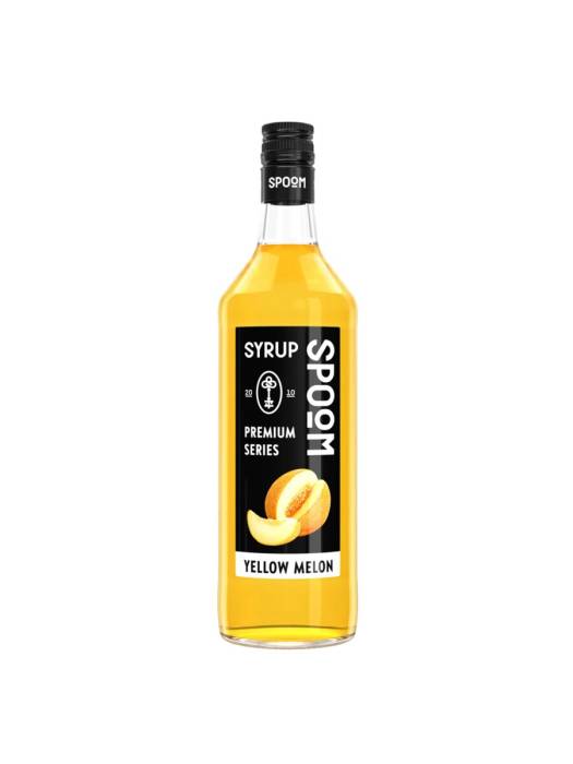 Сироп "Spoom" бутылка 1 литр, Дыня желтая / YELLOW MELON 