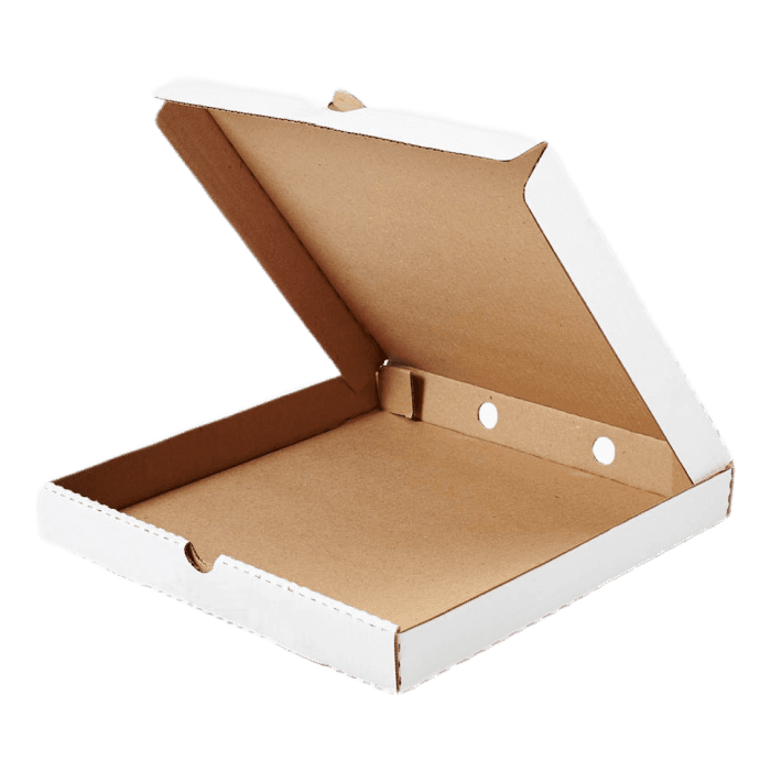 Коробка под пиццу 420*420*40 БЕЛАЯ, Т-23/Профиль В, с прямыми углами