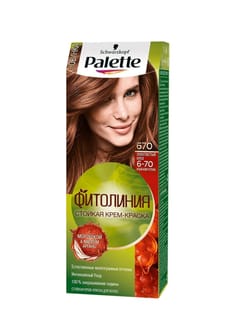 Крем-краска для волос "Palette" ФИТОЛИНИЯ, 670 (6-70) Золотистый орех Крем-краска для волос "Palette" ФИТОЛИНИЯ, 670 (6-70) Золотистый орех