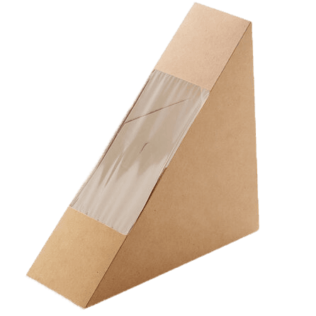Упаковка бумажная для сэндвичей 130*130*40 мм OSQ SANDWICH 40, Крафт