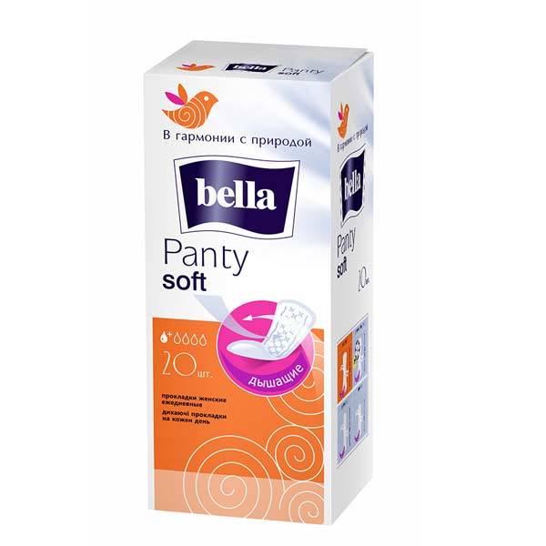 Прокладки "Bella" Panty soft ежедневные 2 капли (20 шт.упак)
