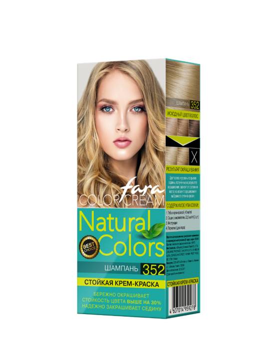 Краска для волос FARA Natural Colors 150г, 352 Шампань