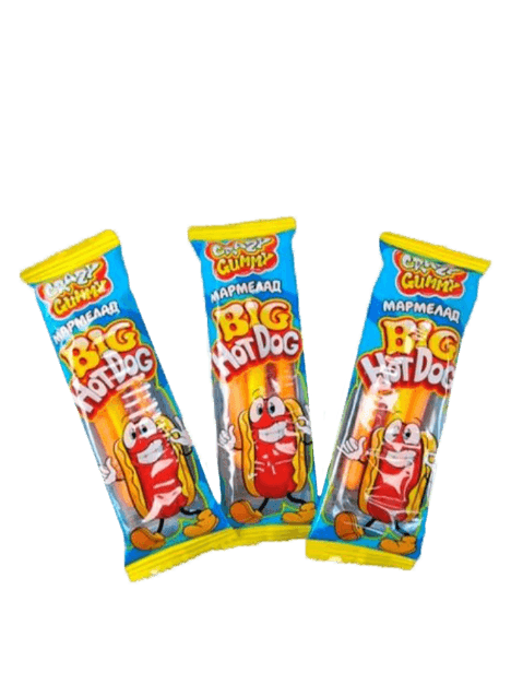 Мармелад CRAZY GAMMY. BIG Хот Дог 18г штучно Кк Мармелад CRAZY GAMMY. BIG Хот Дог 18г штучно Кк
