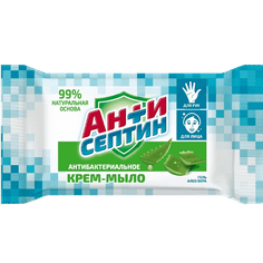 Крем-мыло кусковое 100 г туалетное "Антисептин" антибактериальное Крем-мыло кусковое 100 г туалетное "Антисептин" антибактериальное