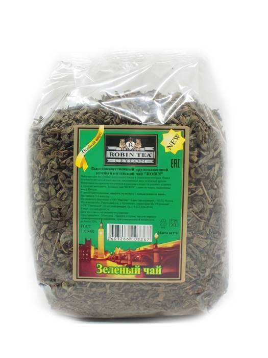 Чай 900 гр "Робин" Зеленый Крупный Лист