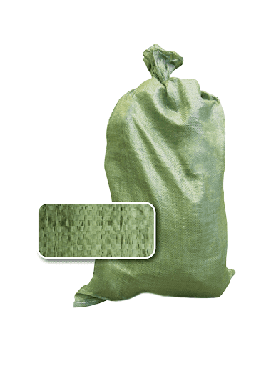 Мешок полипропиленовый 55*95 см 50 кг зеленый
