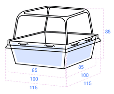 Контейнер бумажный универсальный 300 мл 85*85*85 мм SMART PACK Dome Lid БЕЛЫЙ + крышка ForGenika купольная КОМПЛЕКТ! Контейнер бумажный универсальный 300 мл 85*85*85 мм SMART PACK Dome Lid БЕЛЫЙ + крышка ForGenika купольная КОМПЛЕКТ!
