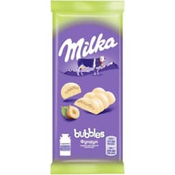 Шоколад "Milka" Bubble пористый 92 г, Белый с фундуком Пористый Шоколад "Milka" Bubble пористый 92 г, Белый с фундуком Пористый