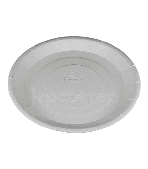 Тарелка бумажная D-180 мм БЕЛАЯ PLATE Тарелка бумажная D-180 мм БЕЛАЯ PLATE
