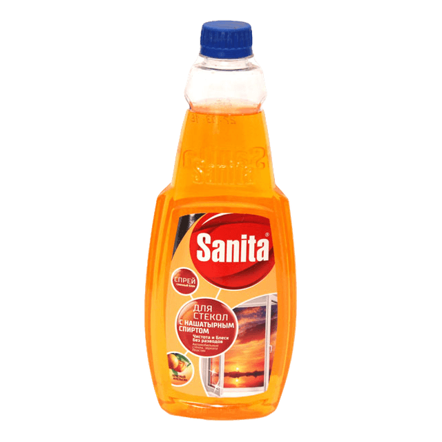 Средство для стекол 500 мл "Sanita" с апельсином, нашатырным спиртом