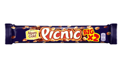 Шоколадный батончик "Picnic BIG" 76 г Шоколадный батончик "Picnic BIG" 76 г