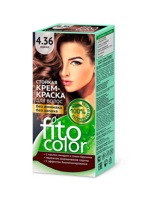 Крем-краска для волос "Fitocolor" 115 мл, 4.36 Мокко