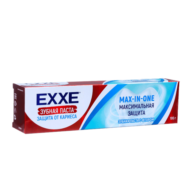 Зубная паста 100 гр EXXE Максимальная защита от кариеса Max-in-one