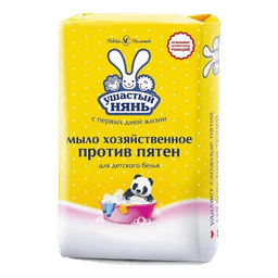 Мыло кусковое хозяйственное 180 г "Ушастый Нянь" против пятен Мыло кусковое хозяйственное 180 г "Ушастый Нянь" против пятен